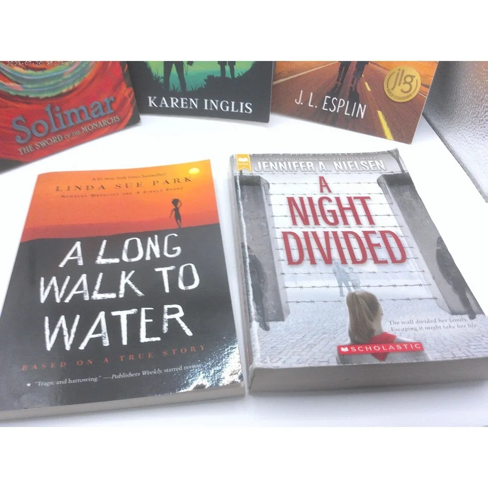 LOT OF 5 PAPERBACK BOOKS FOR READERS FROM 6-9TH GRADE